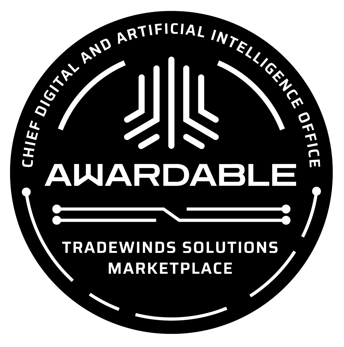 Chief Digital and Artificial Intelligence Office Tradewinds Solutions Marketplace Awardable Logo